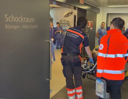 Rettungsdienst am Schockraum