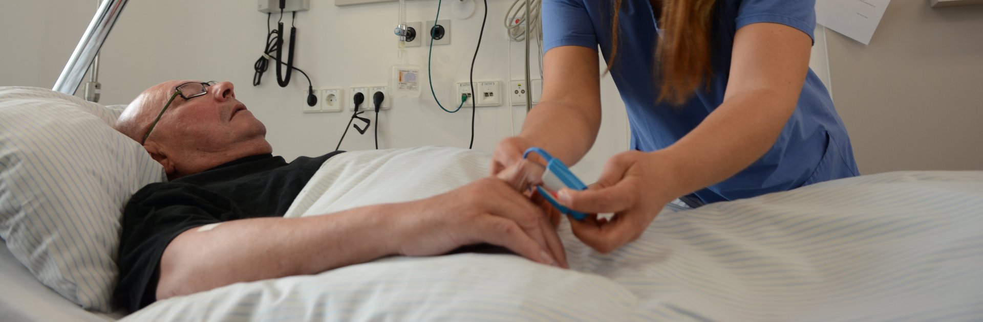 Patient im Bett